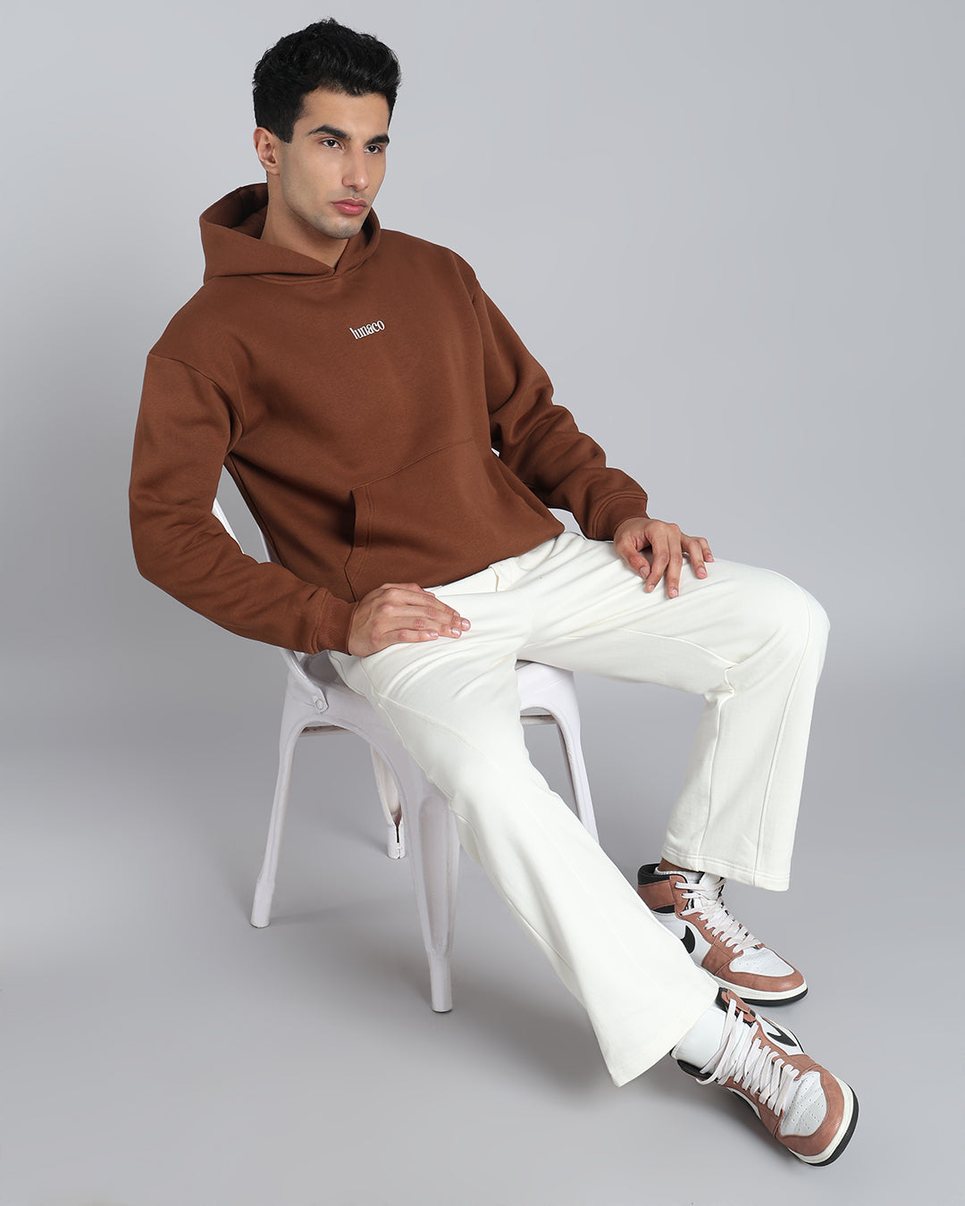 In motion - Illustrated Sports Graphic Oversized Hoodie