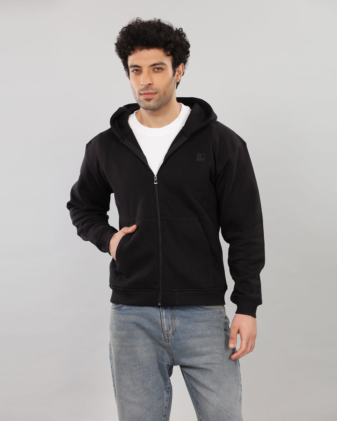 Everyday Black Zipper