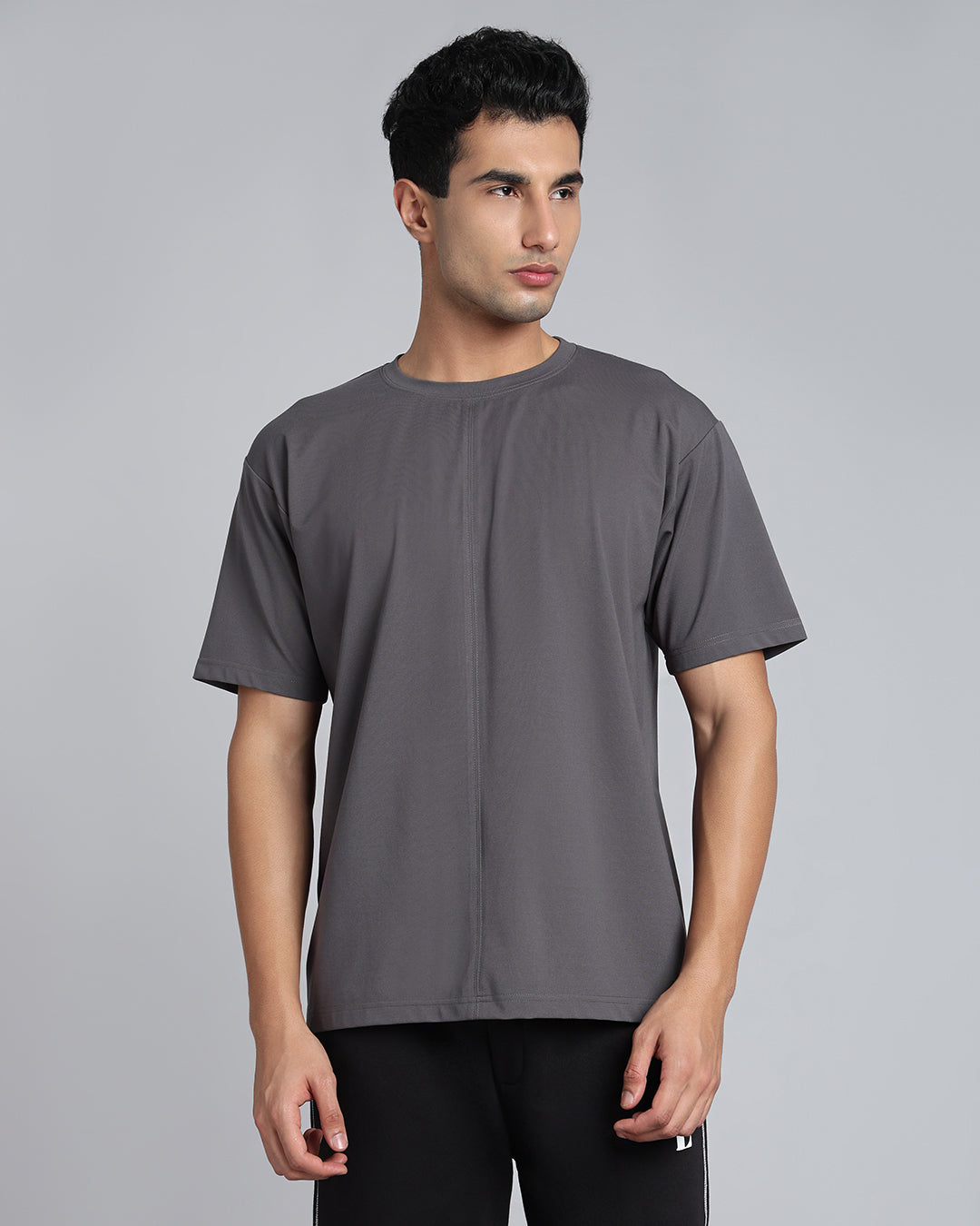 Slate Statement - Grey Oversized Everyday T-shirt