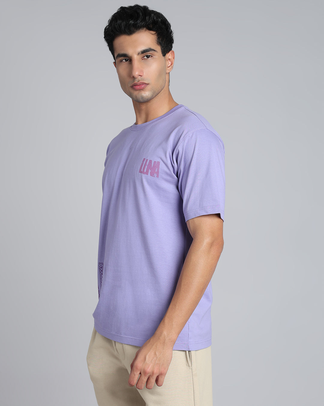 Pirate Hunter - Lavender Oversized Graphic T-shirt