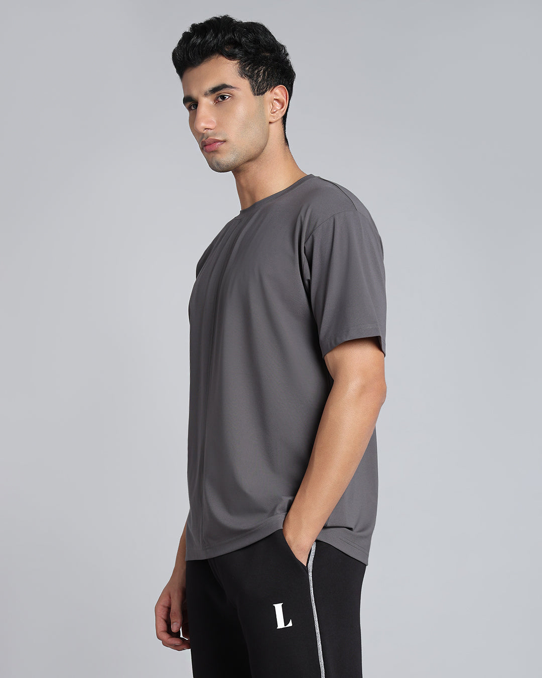 Slate Statement - Grey Oversized Everyday T-shirt