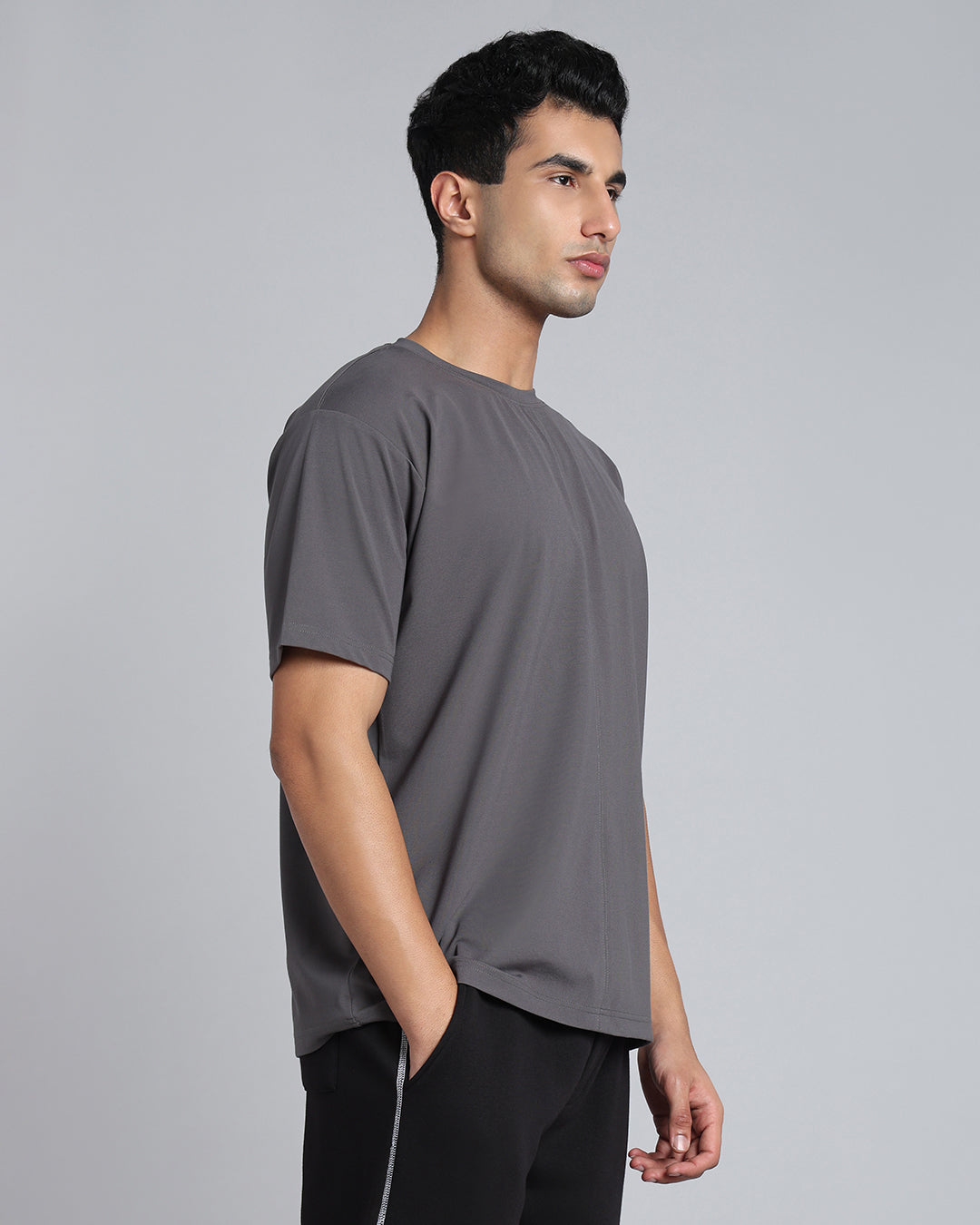 Slate Statement - Grey Oversized Everyday T-shirt