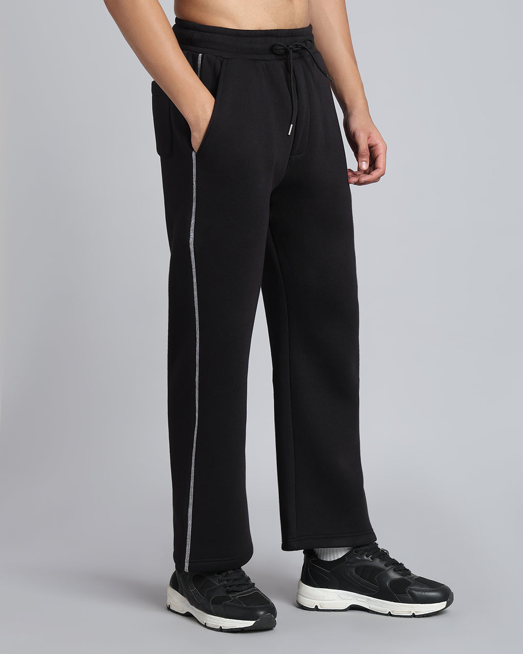 Relaxed Fit Black Pants