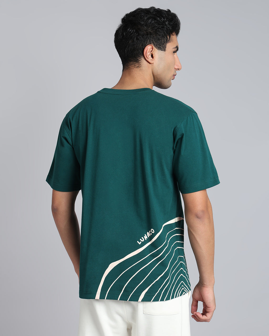 A Thread - Forest Green Oversized Graphic T-shirt