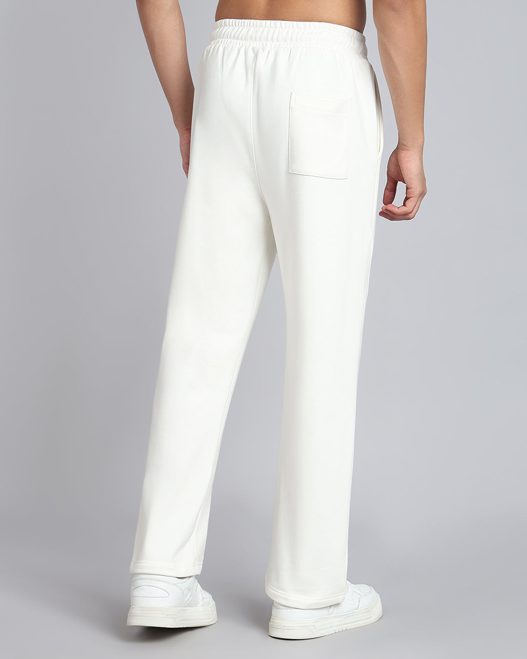 Relaxed Fit White Pants