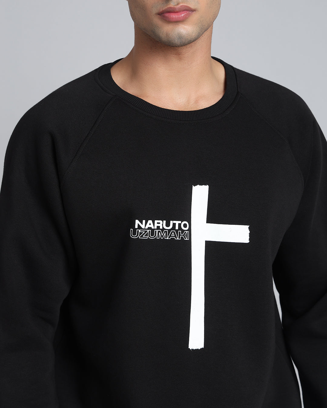 Shinobi Souls - Black Oversized Raglan Sweatshirt