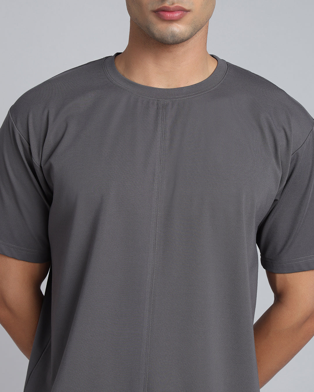 Slate Statement - Grey Oversized Everyday T-shirt