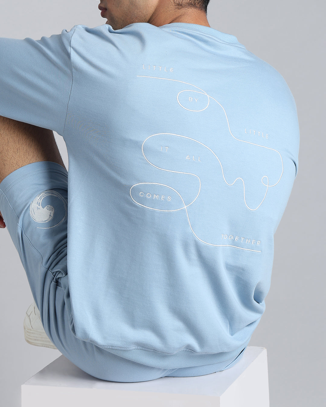 Little by Little - Powder Blue Sweatshirt