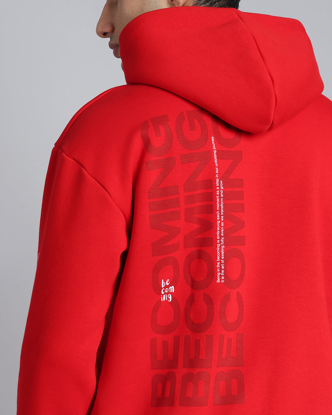 Embrace Becoming – Bold Red Hoodie