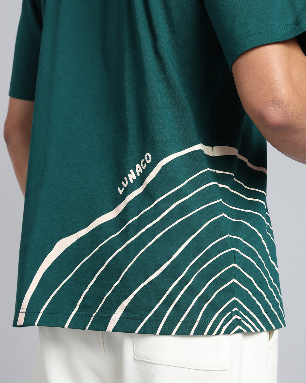 A Thread - Forest Green Oversized Graphic T-shirt
