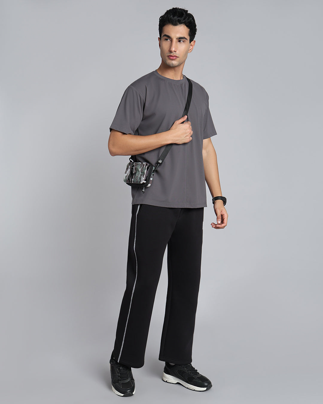 Slate Statement - Grey Oversized Everyday T-shirt