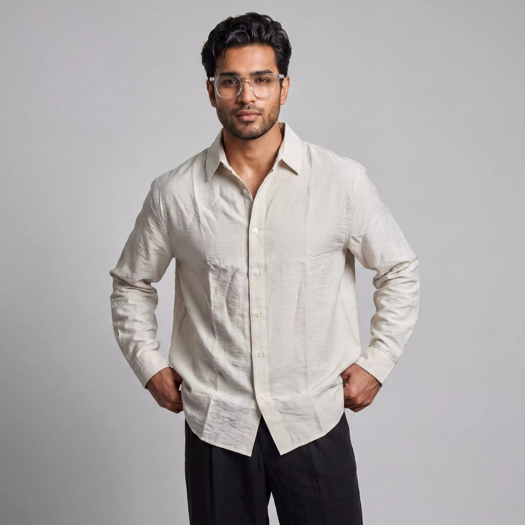 FORM SHIRT - OAT MILK